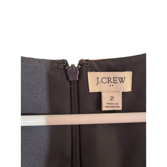 J. Crew Womens Floral Basket Weave Sleeveless Square Neck Mini Dress Size 2 - Picture 9 of 11